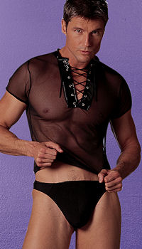 A-26-8007 Mesh and Vinyl T-Shirt